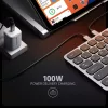 AXAGON HMC-KB-HU USB-C 5GBPS BILLENTYŰZET 9IN1 HUB SILVER HU