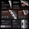 AXAGON HMC-KB-US USB-C 5GBPS BILLENTYŰZET 9IN1 HUB SILVER US
