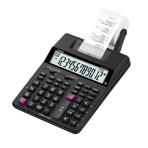 CASIO HR-150RCE ASZTALI SZALAGOS SZÁMOLÓGÉP, FEKETE