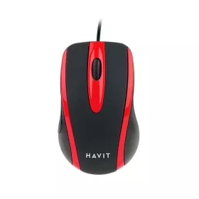 HAVIT GAMENOTE MS753 EGÉR, BLACK/RED