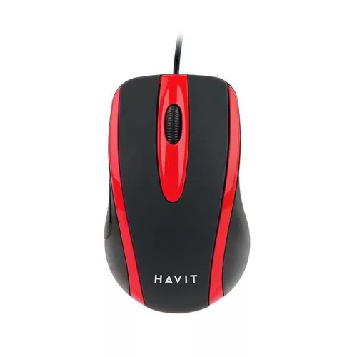 HAVIT GAMENOTE MS753 EGÉR, BLACK/RED