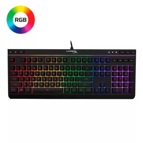 KINGSTON HYPERX ALLOY CORE RGB GAMER BILLENTYŰZET, FEKETE, US