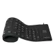LOGILINK FLEXIBLE WATERPROOF USB + PS/2 BILLENTYŰZET FEKETE, UK