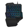LOGILINK ILLUMINATED ONE-HAND GAMING BILLENTYŰZET FEKETE