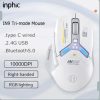 INPHIC IN9 WIRELESS/BLUETOOTH EGÉR, SZÜRKE-FEHÉR