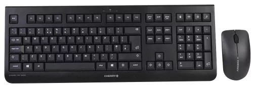 CHERRY DW 3000 WIRELESS BILLENTYŰZET + EGÉR FEKETE, UK