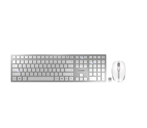 CHERRY DW 9100 SLIM WIRELESS BILLENTYŰZET + EGÉR FEHÉR, US