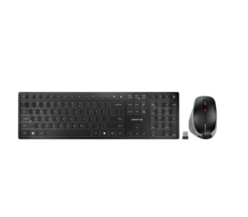 CHERRY DW 9500 SLIM WIRELESS BILLENTYŰZET + EGÉR FEKETE, US