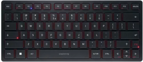 CHERRY KW 9200 MINI WIRELESS BILLENTYŰZET FEKETE, US