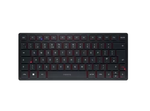 CHERRY KW 9200 MINI WIRELESS BILLENTYŰZET FEKETE, UK