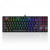 REDRAGON KUMARA RGB BACKLIGHT MECHANIKUS GAMING BILLENTYŰZET BROWN SWITCHES FEKETE, HU