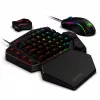 REDRAGON K585 ONE-HANDED RGB GAMING BILLENTYŰZET BLUE SWITCH AND M721-PRO EGÉR COMBO WITH GA200 CONVERTER FOR XBOX ONE/PS4/SWITCH/PS3/PC FEKETE, US