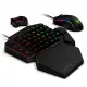 REDRAGON K585 ONE-HANDED RGB GAMING BILLENTYŰZET BLUE SWITCH AND M721-PRO EGÉR COMBO WITH GA200 CONVERTER FOR XBOX ONE/PS4/SWITCH/PS3/PC FEKETE, US
