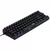 REDRAGON DEIMOS, VEZETÉKES/WIRELESS MECHANIKUS BILLENTYŰZET, RGB, BLUE SWITCH FEKETE, HU
