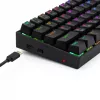 REDRAGON DEIMOS, VEZETÉKES/WIRELESS MECHANIKUS BILLENTYŰZET, RGB, BLUE SWITCH FEKETE, HU