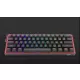 REDRAGON FIZZ PRO FEKETE, WIRED&2.4G&BT MECHANIKUS BILLENTYŰZET, RGB, BROWN SWITCH FEKETE, HU