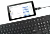 GEMBIRD KB-109F-B FLEXIBLE BILLENTYŰZET & OTG ADAPTER FEKETE, US