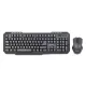 GEMBIRD KBS-WM-02 WIRELESS BILLENTYŰZET COMBO FEKETE, US
