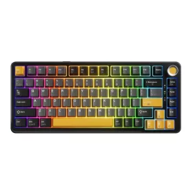   MARVO TITAN 75 GAMING WIRELESS BILLENTYŰZET FEKETE-SÁRGA, HU