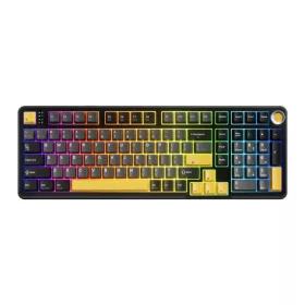   MARVO TITAN 98 GAMING WIRELESS BILLENTYŰZET FEKETE-SÁRGA, US