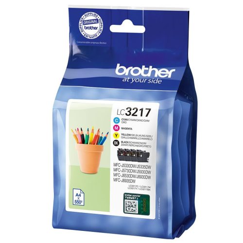 BROTHER LC3217 (12,5ML+3X7,2ML) BKCMY EREDETI MULTIPACK (LC3217BKCMY)