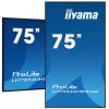 IIYAMA LH7554UHS-B1AG, 75", IPS, 16:9, 3840x2160, 60 Hz, VGA, 3xHDMI, DISPLAY PORT, LED MONITOR