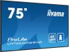 IIYAMA LH7554UHS-B1AG, 75", IPS, 16:9, 3840x2160, 60 Hz, VGA, 3xHDMI, DISPLAY PORT, LED MONITOR