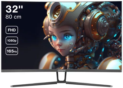 DAHUA LM32-E230CN 31,5", FHD, VA, 16:9, 1920x1080, 165Hz, DP, HDMI ÍVELT LED MONITOR