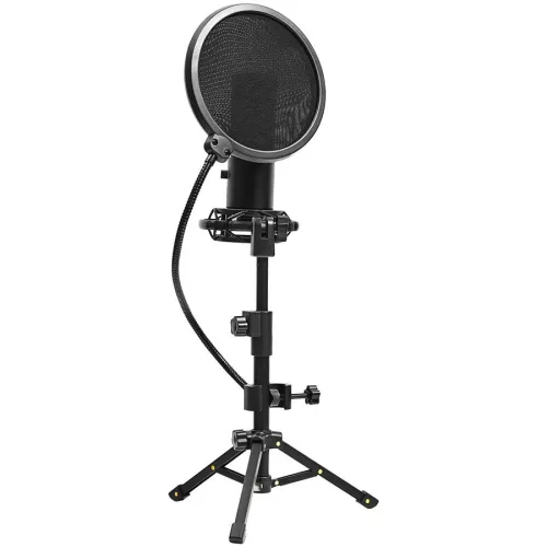 LORGAR VOICER 721 STREAMING MIKROFON, USB-S, TARTOZÉKOKKAL
