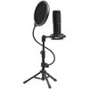 LORGAR VOICER 721 STREAMING MIKROFON, USB-S, TARTOZÉKOKKAL