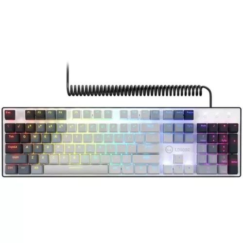 LORGAR AZAR 514 MECHANIKUS GAMING RGB BILLENTYŰZET FEHÉR, US