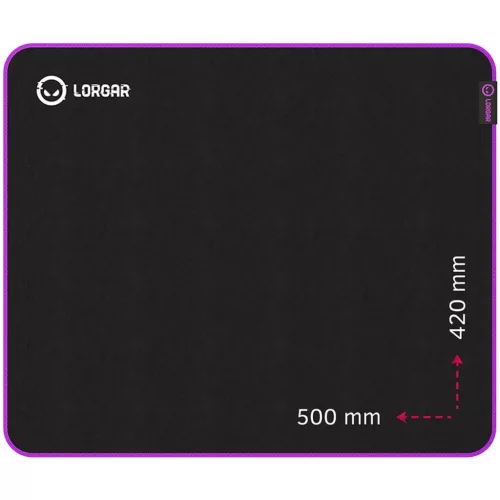 LORGAR MAIN 315 EGÉRPAD BLACK/PURPLE