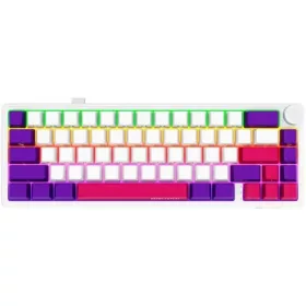   LORGAR KBP70MW WIRELESS MECHANIKUS GAMING BILLENTYŰZET FEHÉR, US