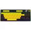 LORGAR KBP70TKLW WIRELESS BLUETOOTH MECHANIKUS GAMING BILLENTYŰZET FEKETE-SÁRGA, US