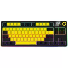   LORGAR KBP70TKLW WIRELESS BLUETOOTH MECHANIKUS GAMING BILLENTYŰZET FEKETE-SÁRGA, US