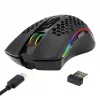 REDRAGON STORM PRO M808-KS WIRELESS RGB GAMER EGÉR, BLACK