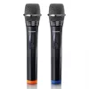 LENCO MCW-020BK VEZETÉK NÉLKÜLI MIKROFON SZETT, 2 DB MIKROFON + VEVŐEGYSÉG, FEKETE