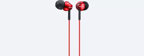 SONY MDR-EX110APR VEZETÉKES FÜLHALLGATÓ, PIROS