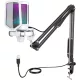 FIFINE MI3 USB MIKROFON – PODCAST/STREAM, PC/MAC/PS4/PS5, NÉMÍTÓ GOMB, KARRAL, POP FILTER, SHOCK MOUNT, FEHÉR