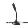 GEMBIRD MIC-D-02 ASZTALI MIKROFON, FEKETE