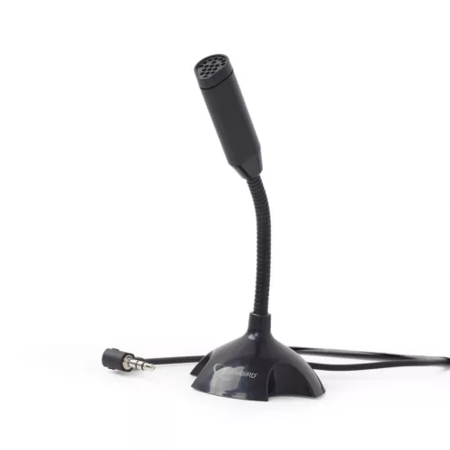 GEMBIRD MIC-D-02 ASZTALI MIKROFON, FEKETE