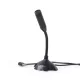 GEMBIRD MIC-D-02 ASZTALI MIKROFON, FEKETE