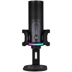   STREAMPLIFY MIC PRO PROFESSZIONÁLIS USB MIKROFON RGB VILÁGÍTÁSSAL, FEKETE