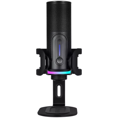 STREAMPLIFY MIC PRO PROFESSZIONÁLIS USB MIKROFON RGB VILÁGÍTÁSSAL, FEKETE