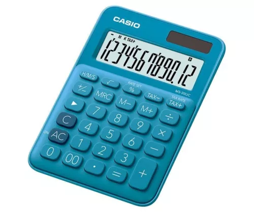 CASIO MS-20UC-BU ASZTALI SZÁMOLÓGÉP, KÉK