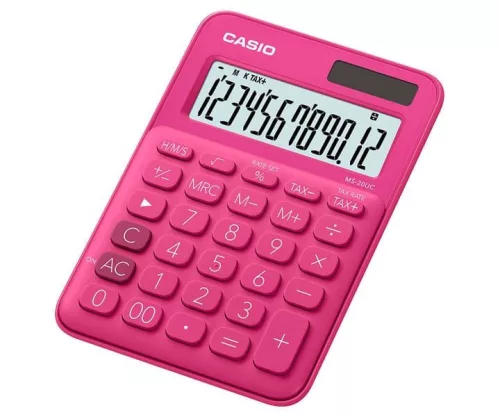CASIO MS-20UC-RD ASZTALI SZÁMOLÓGÉP, PIROS