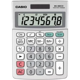 CASIO MS-88 ECO ASZTALI SZÁMOLÓGÉP, SZÜRKE