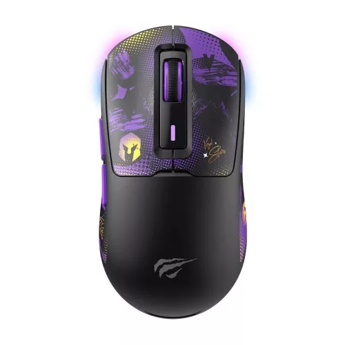 HAVIT GAMENOTE MS969WB X VKS GAMER WIRELESS BLUETOOTH EGÉR, BLACK/PURPLE