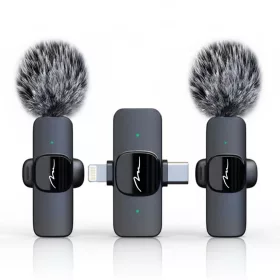   MEDIA-TECH MICRO-MIC DUO MT416 DUPLA CSÍPTETŐS MIKROFONKÉSZLET (3.5MM JACK), FEKETE