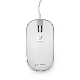 GEMBIRD MUS-4B-06-WS OPTICAL EGÉR, WHITE/SILVER
